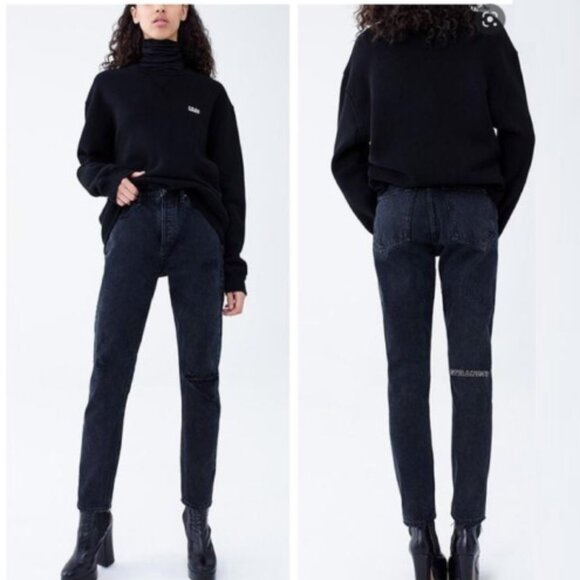 Agolde x asap ferg Strange Black Slim Jeans Sz 34 - Picture 2 of 6